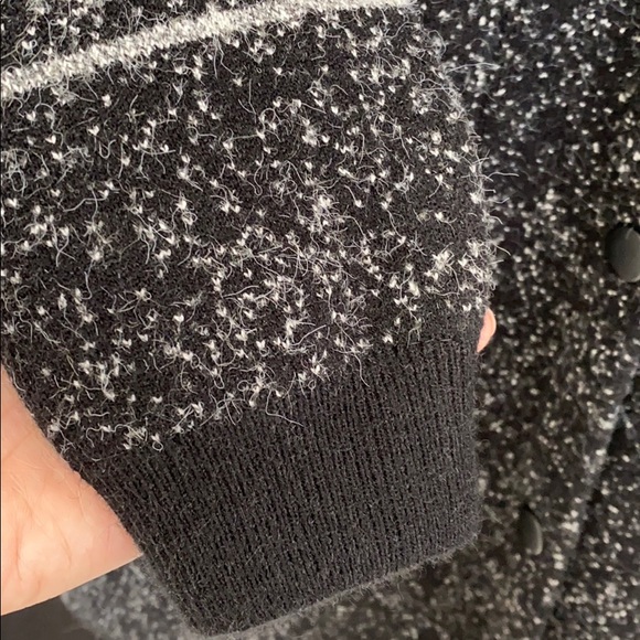 ❌sold out❌Hooded Coatigan black and gray - Picture 6 of 7